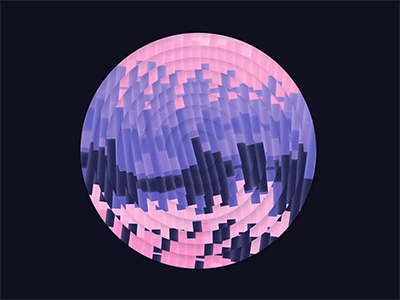 Today's experiment offset pink waves