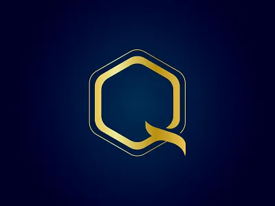 Pre-made LOGO for sale - Letter Q 02 china golden hexagon hong kong letter q logo logos mack minimalism pre made q