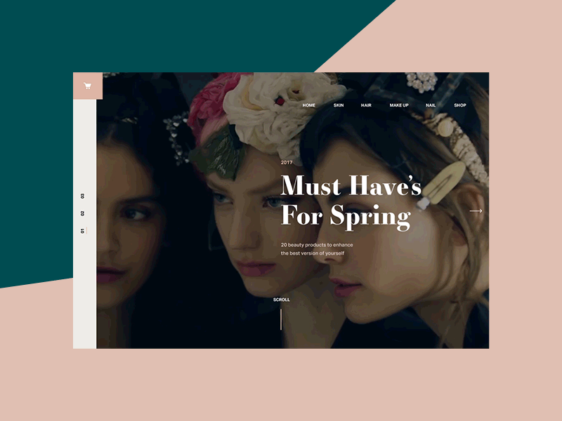 Beauty ecommerce animation beauty ecommerce interactive ui ux video website