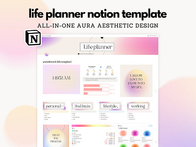 Life Planner Notion Template digital planner life coach life planner notion dashboard notion planner notion template organization organization chart student planner student resume