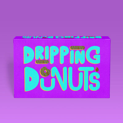 Dripping Donuts Logo branding design donuts graphic design illustration logo packaging typography