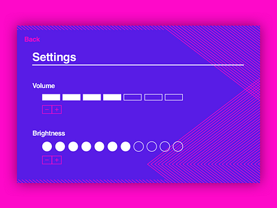 Settings brutalism dailyui minimalism settings ui ux vibrant colors