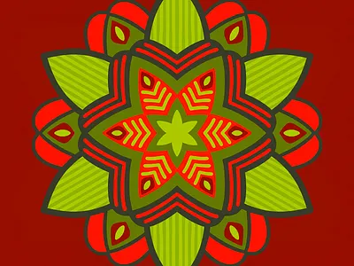 100 days of prints and patterns [49] bright colorful digital floral flower geometric graphic pattern pattern design print surface design vector