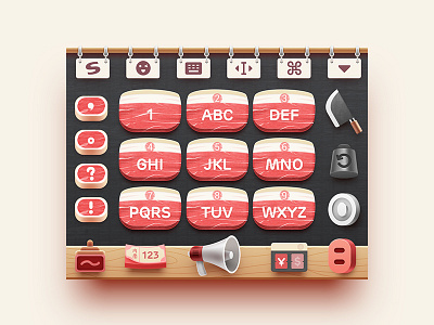 Keyboard keyboard meat pork ps ui