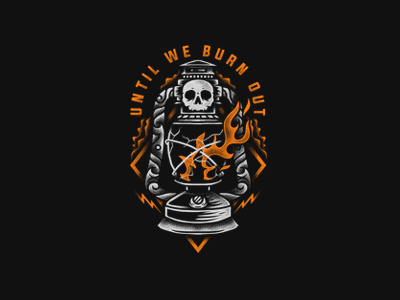 Until We Burn Out apparel bandmerch bold clothing design graphicdesign merch simple