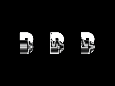 Bald & Bearded b branding exploration graphic design letter logo typography