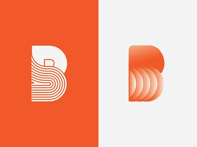 Down to the final two [Bald and Bearded] b branding exploration graphic design letter logo typography