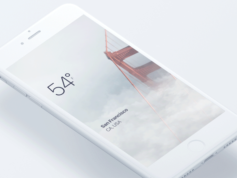 Weather App Interaction app concept design ios mobile ui ux weather