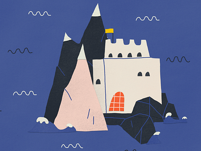 castle and mountain cluster castle collage colorful drawing mountain photoshop