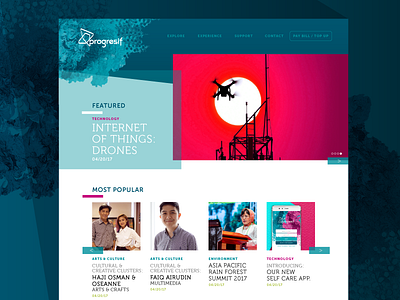 Progresif Website art direction brand fluid design graphic design responsive web design typography ui user interface design ux visual design web web design