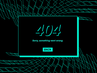 404 Error 404 brutalism dailyui flying shapes glitch matrix minimalism retro