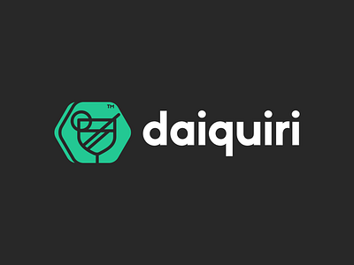 Daiquiri.io _ logotype branding cocktail daiquiri drink icon identity illustration logo logo mark ui website