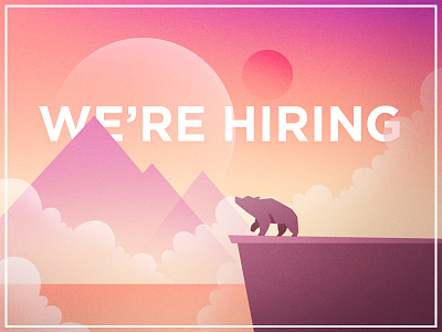 We're Hiring Designers bear fireart fireart studio hire hiring portfolio sketch ui ux