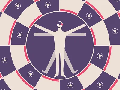 VIDEO ADV AROUND US adv animation circle commercial editorial fausto montanari geometry illustration people video