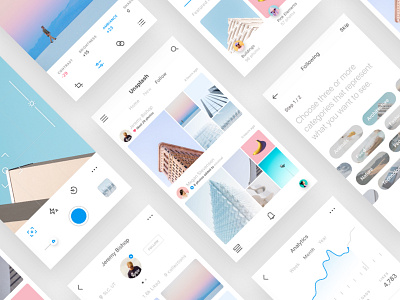 Unsplash App Exploration app betraydan clean minimal photography ui unsplash ux