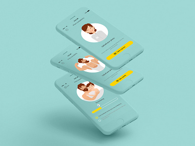 Face_compatibility app dribble illustration shot