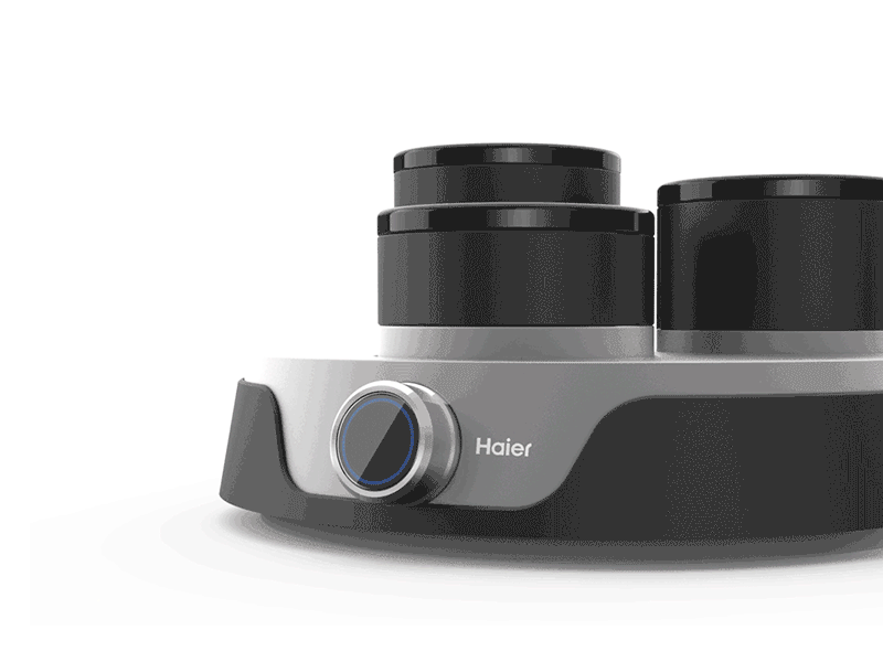 Haier UI Design cooker device kitchen smart ui