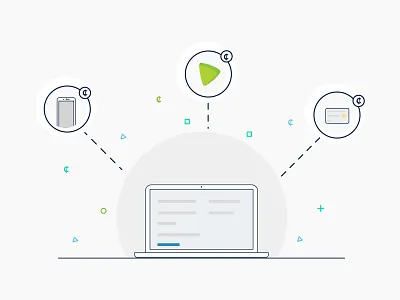 Payments From Anywhere Illustration illustration payment