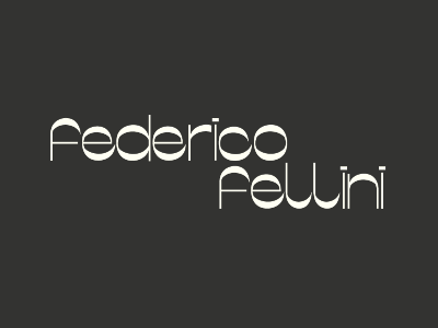 Federico Fellini font typography