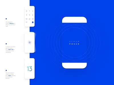 Scrum Poker app clean design scrum simplicity ui