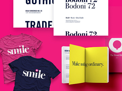 Payoff + Joy Brand branding joy payoff pink rebrand smile