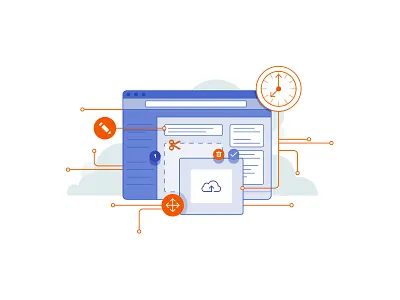 Drag n Drop design drag and drop illustration modal plugin vector website