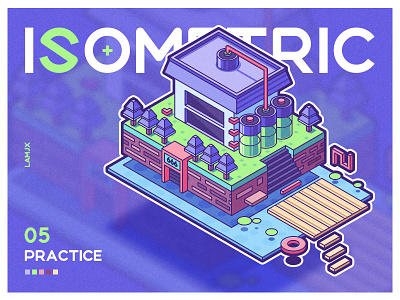 Isometric 05 hue；illustrator；dimensional；ui isometric；vision；graphic；cool