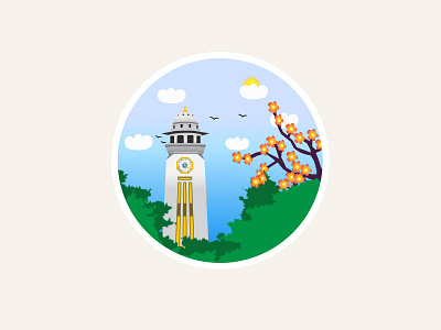 Ghanta-ghar clock tower concept design ghanta ghar digital arts illustration design summer in nepal
