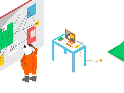 UX Designer illustration animalsinspace caravel collaboration ui ux uxresearch