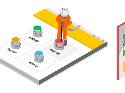 UI Designer illustration animalsinspace caravel collaboration ui ux uxresearch