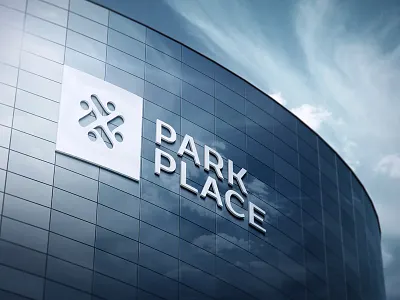 3D Logo Signage Facade Wall Mock-Ups Vol.2 3d logo bauhause highrise building identity interior mockup outdoor perspective presentation signage wall sign warhouse