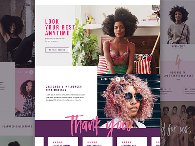 KCY - Home Page Progress beauty ecommerce grid hair homepage landingpage shopify typography ui web webdesign website