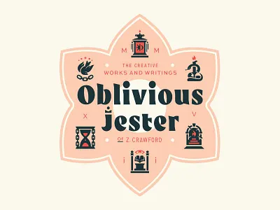 Oblivious author branding design flower graphic illustration logo musician philosophy snake symbolism texas