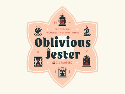 Oblivious author branding design flower graphic illustration logo musician philosophy snake symbolism texas