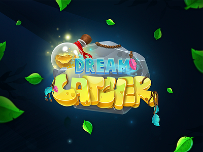 Mobile game "Dream Catcher" 2d art bottle cg dream fairy game ios logo magic mobile