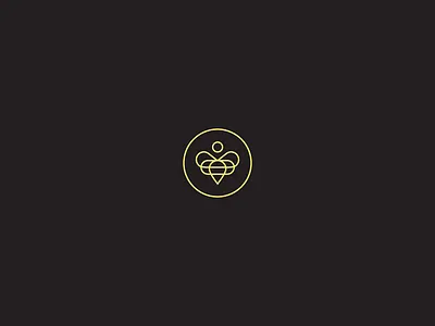 Bee Icon bee branding design honey icon logo monoline