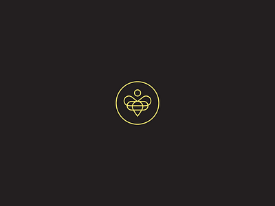 Bee Icon bee branding design honey icon logo monoline