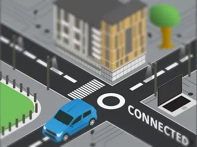 Isometric Illustration 3d connected isometric illustration