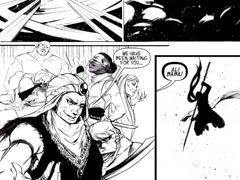 Ali-Baba colouring time lapse colorist comic comic coloring comic colouring time lapse