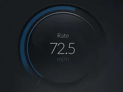 Medical product UI dark healthcare medical progress status ui