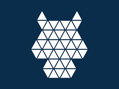 Hippo Dark hippo polygonal triangular