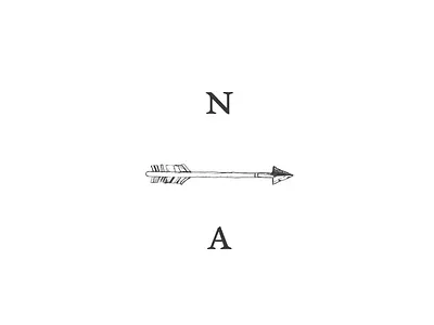 Sub Logo Concept arrow boho hand drawn illustration logo minimal sub logo submark typography