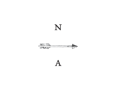 Sub Logo Concept arrow boho hand drawn illustration logo minimal sub logo submark typography