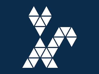 Dog Dark dark dog polygonal triangular