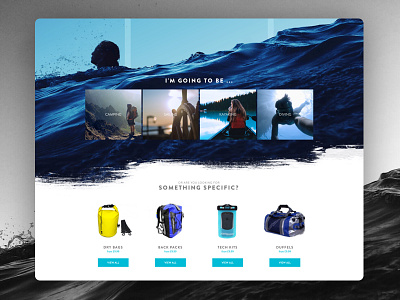 E-Commerce e commerce outdoors ui ux water