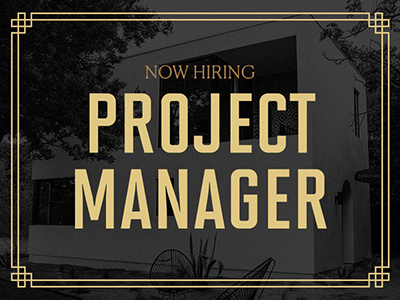Now Hiring canales co. studio manager hiring job posting project manager