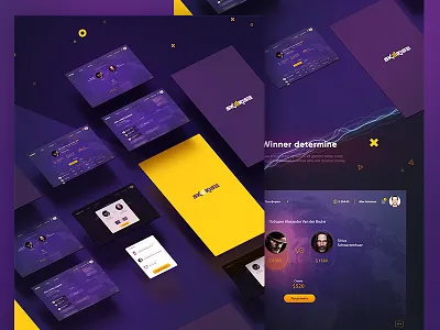 Betting Project Screens battle bet betting controller dark game play sport ui ux versus