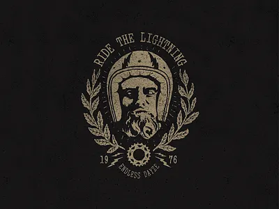 Endless Dayze band merch cafe racer illustration lettering merch tshirt