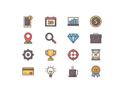 Business Icon Pack business finance icon marketing ui