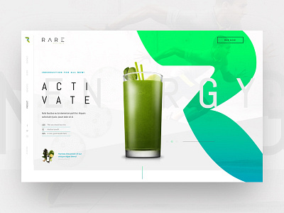 Rare Supplements Website Concept header redesign sketch ui web website wordpress